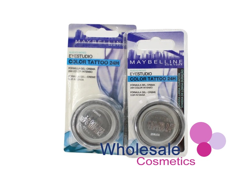 10 x Maybelline 24HR Color Tattoo Eyeshadow - 55 IMMORTAL CHARCOAL